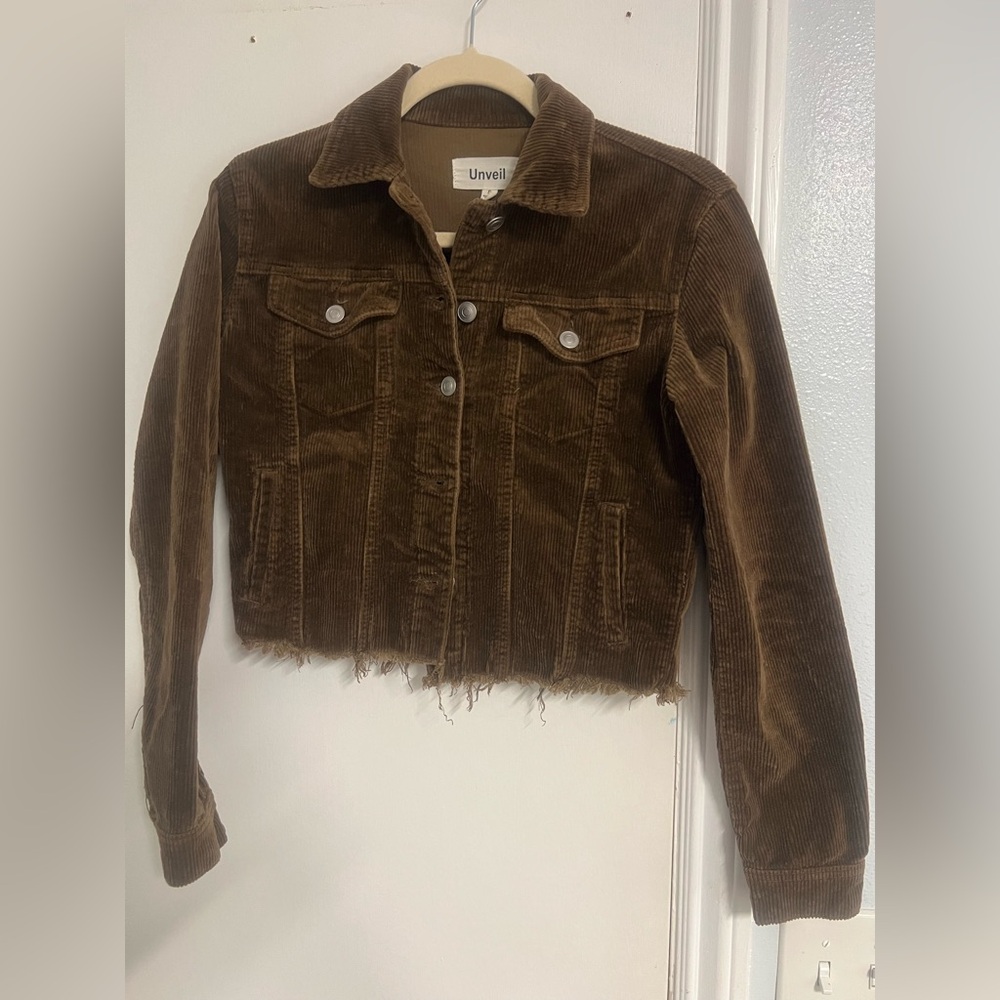 Brown Corduroy Jean Jacket